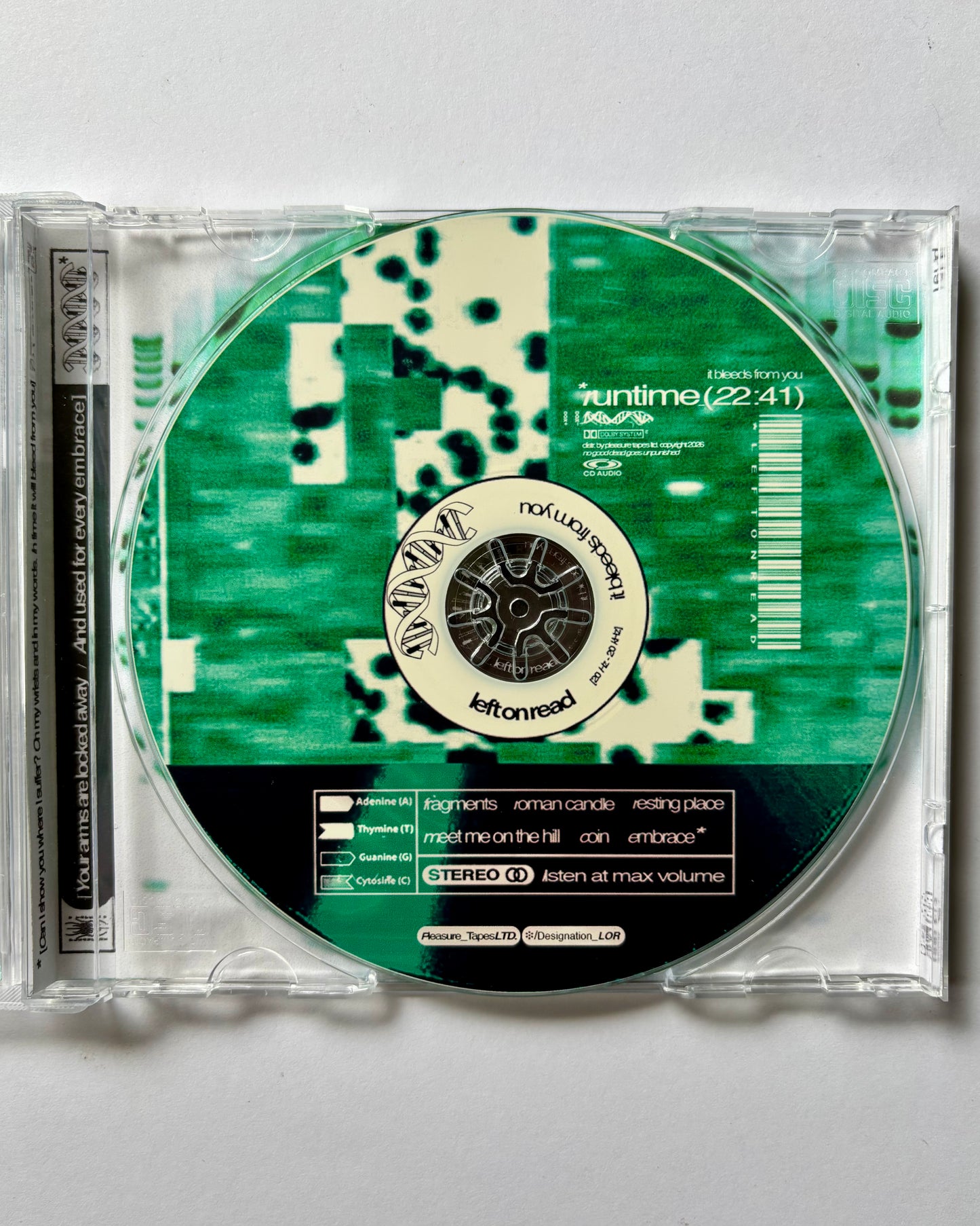 PT-191 ‘it bleeds from you’ by Left On Read (ltd. 100)