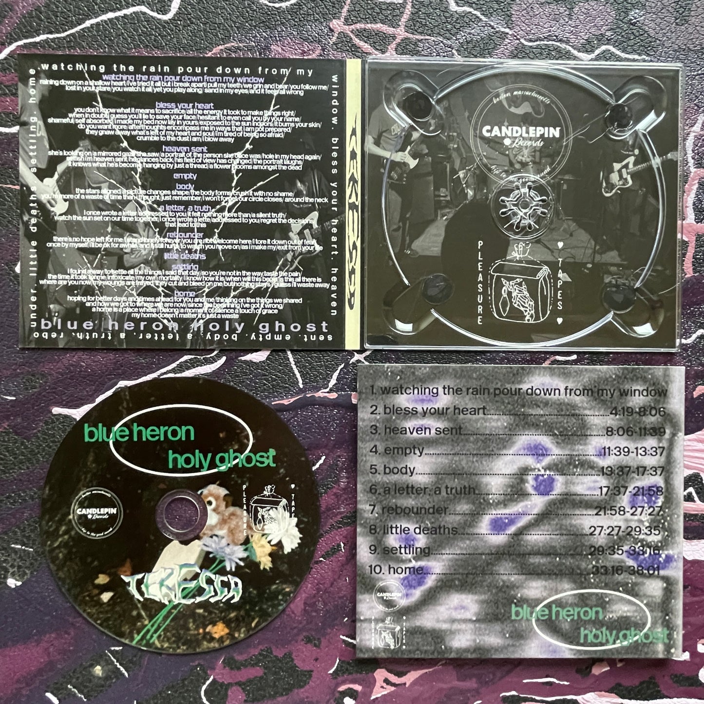 Candlepin Records X Pleasure Tapes - “teressa” by blue heron holy ghost (ltd. 10)