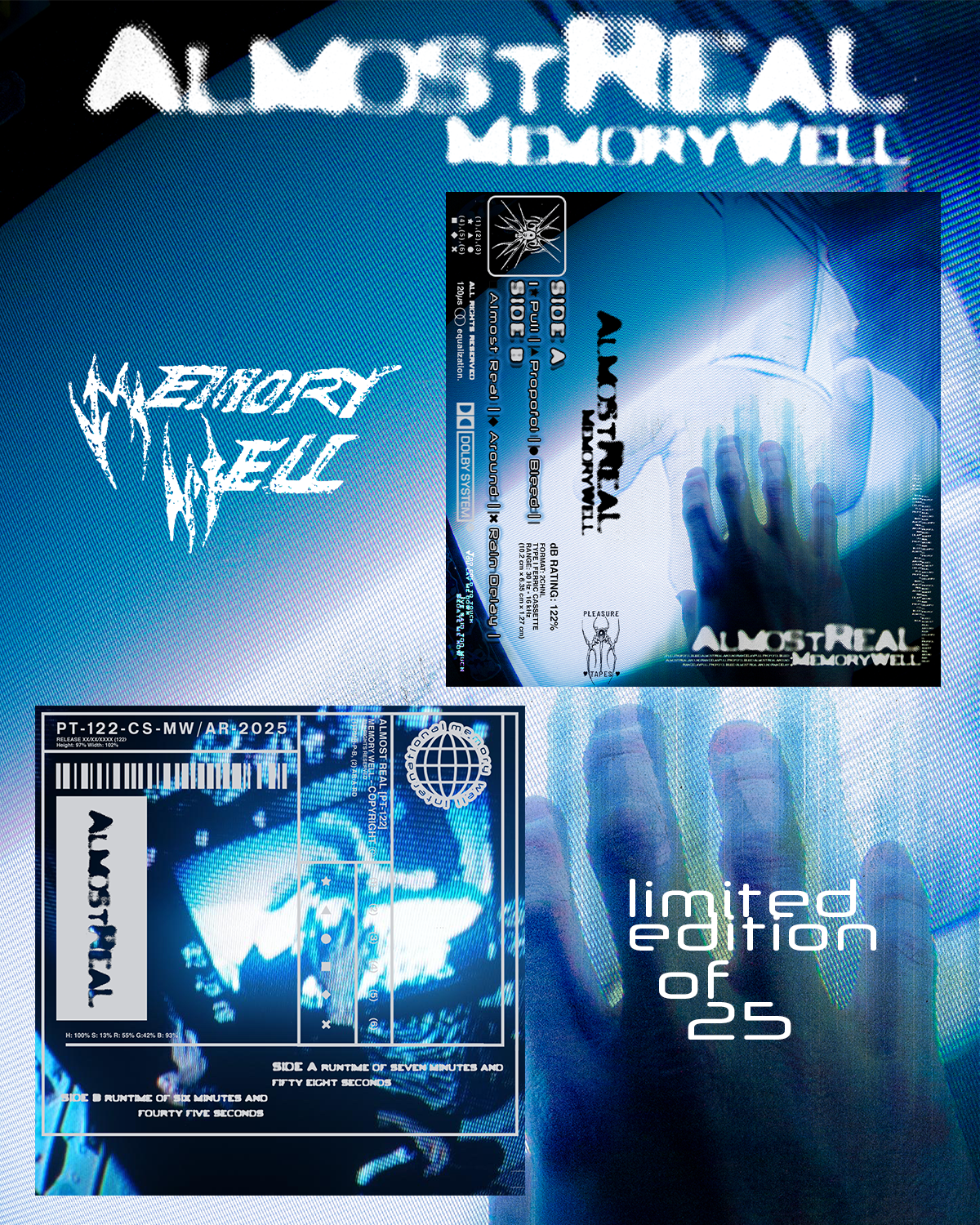 PT-122 “Almost Real” by Memory Well cassette (ltd. 25)
