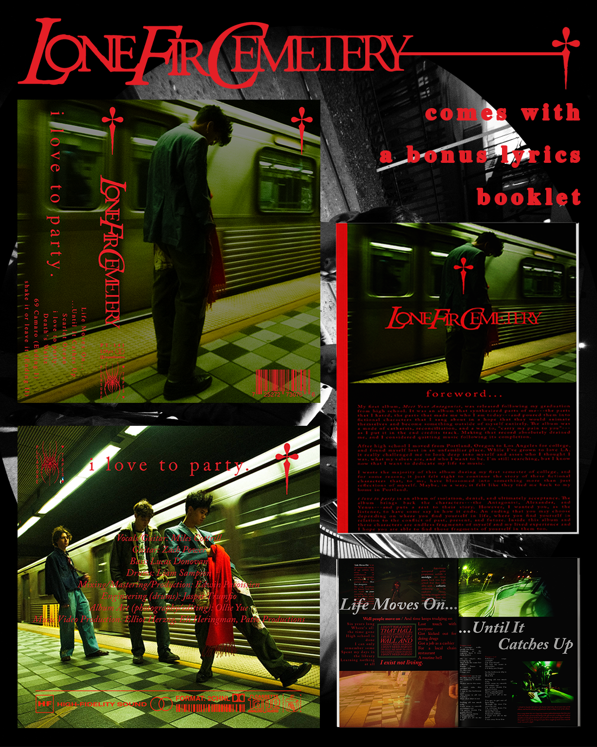 PT-141 ‘i love to party.’ by Lone Fir Cemetery (ltd. 50) *PREORDER*