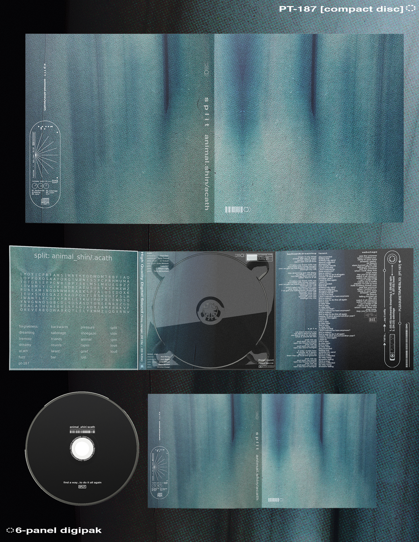 PT-187 ‘split’ by Acath / Animal Shin (ltd. 50) *PREORDER*