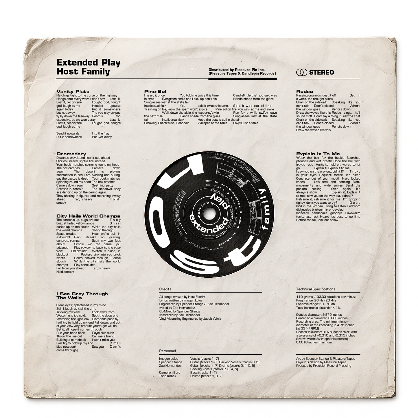 Host Family 10” PREORDER